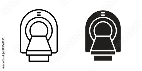 Tomography icon Logo Design Vector Template Illustration