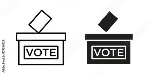 Referendum icon Logo Design Vector Template Illustration