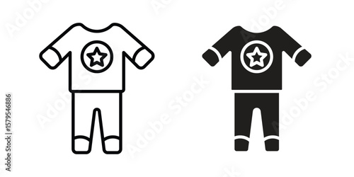 Pijama icon Logo Design Vector Template Illustration