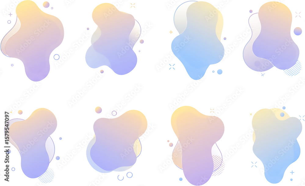 Pastel Abstract Fluid Shapes – Soft Gradient Blobs in Pink, Blue, Yellow, and Purple with Dreamy Texture Pastel Abstract Fluid Shapes – Soft Gradient Blobs in Pink, Blue, Yellow, and Purple with Dreamy Texture