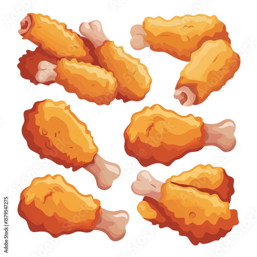 Crispy Fried Chicken Drumsticks Collection