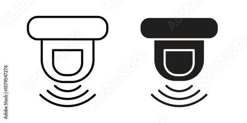Motion sensor icon Logo Design Vector Template Illustration