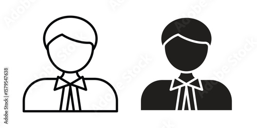 Lawyer icon Logo Design Vector Template Illustration