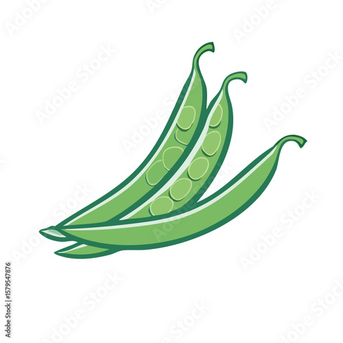 Green Beans Isolated on a Transparent Background
