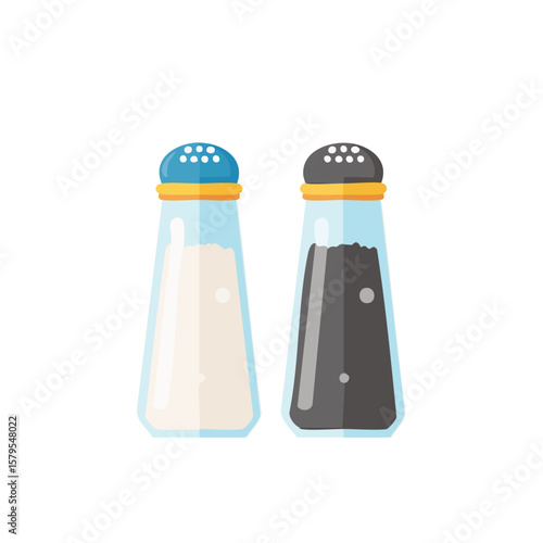 Salta and Pepper Icon Isolated on a Transparent Background 