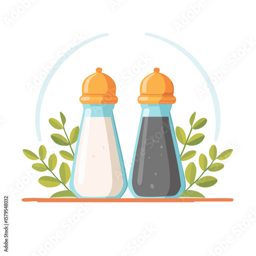 Salta and Pepper Icon Isolated on a Transparent Background 