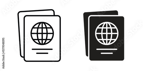 Immigration icon Logo Design Vector Template Illustration