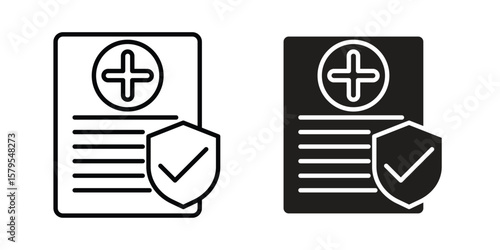 Health insurance icon Logo Design Vector Template Illustration