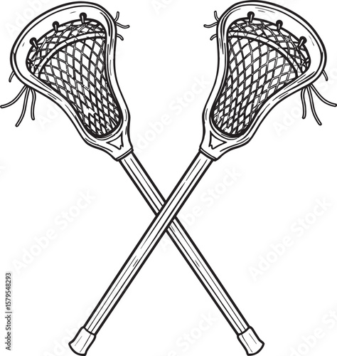 Lacrosse Player Sport Art Silhouettes white color background