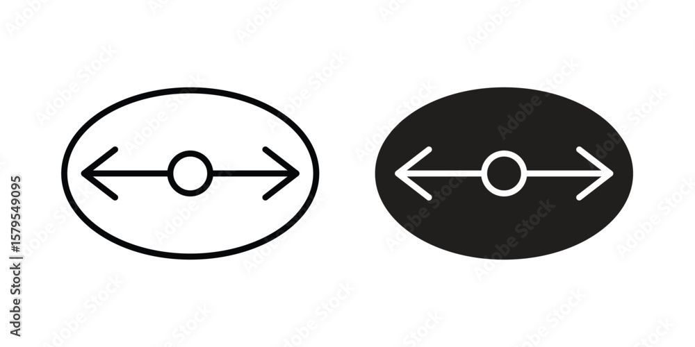 Obraz premium Diameter icon Logo Design Vector Template Illustration