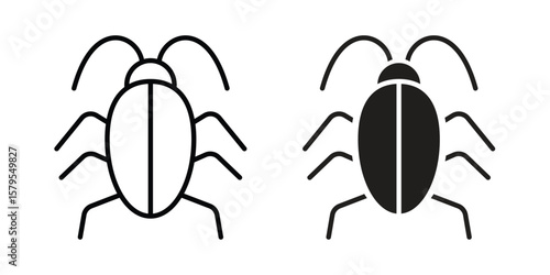 Cockroach icon Logo Design Vector Template Illustration