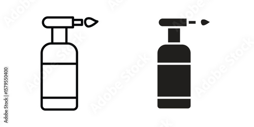 Blowtorch icon Logo Design Vector Template Illustration