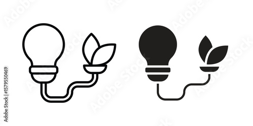 Biomass energy icon Logo Design Vector Template Illustration