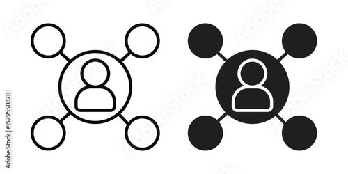 Affiliate marketing icon Logo Design Vector Template Illustration