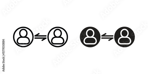 Affiliate link icon Logo Design Vector Template Illustration