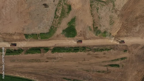 Construction equipment is en route to the building site