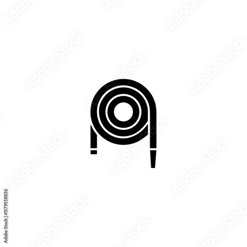 Fire extinguisher icon flat vector design. 