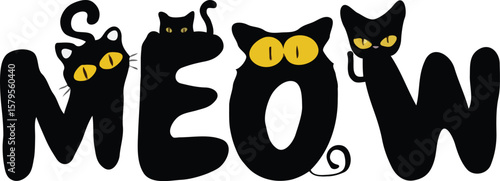 meow word art, cat meow text, meow typography, cute meow design, meow font art, meow lettering, meow calligraphy, cartoon meow, meow graphic, meow doodle, funny meow text, meow poster, meow text illus