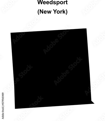 Weedsport (New York) blank outline map