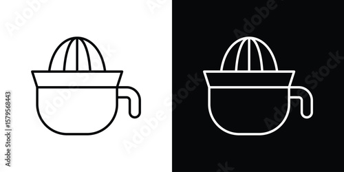 Hand Juicer icon outline. EPS 10 editable vector