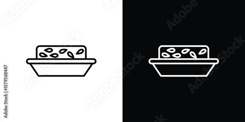 Halva icon outline. EPS 10 editable vector