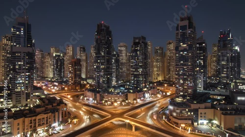 Wallpaper Mural Dramatic Day to Night Timelapse of Dubai Cityscape Featuring Modern Architecture and Vibrant Streetlights Illuminating the Urban Landscape in the Middle East Torontodigital.ca