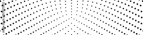 Geometrical halftone polkadot pattern  background - black and white vector design with dots