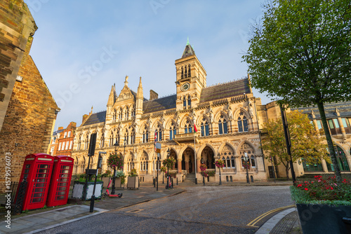 Photos The Guildhall building in Northampton City and it's gothic revival architecture