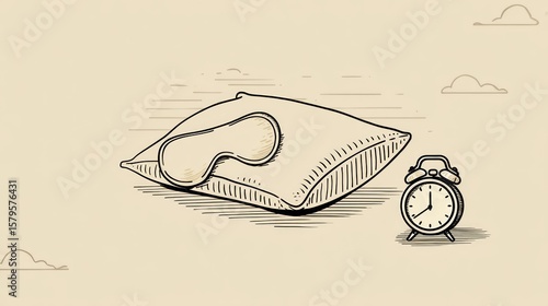 Simple sleep illustration