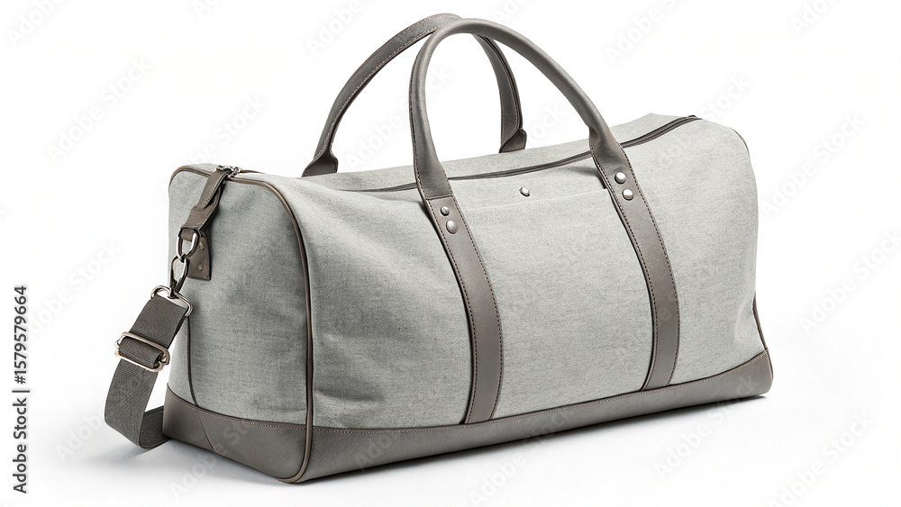 Naklejka premium leather bag isolated on white