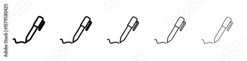 Write icon in web style. Vector illustration. Eps10