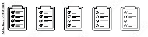 Requirements icon in web style. Vector illustration. Eps10