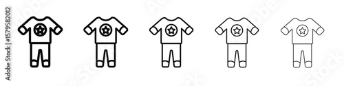 Pijama icon in web style. Vector illustration. Eps10