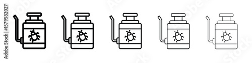 Pesticide icon in web style. Vector illustration. Eps10