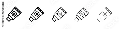 Ointment icon in web style. Vector illustration. Eps10