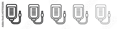 Intravenous icon in web style. Vector illustration. Eps10