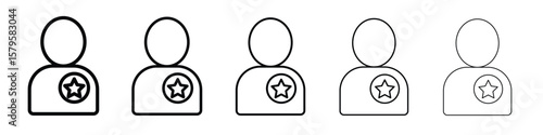 Good human icon in web style. Vector illustration. Eps10