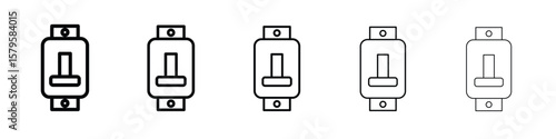 Circuit Breaker icon in web style. Vector illustration. Eps10