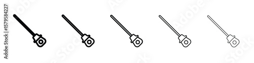 Car dipstick icon in web style. Vector illustration. Eps10