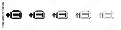 Car alternator icon in web style. Vector illustration. Eps10