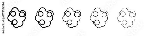 Cancer icon in web style. Vector illustration. Eps10