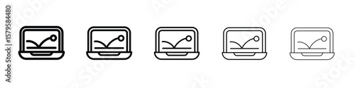 Bounce rate icon in web style. Vector illustration. Eps10
