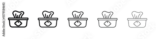 baby wipe icon in web style. Vector illustration. Eps10