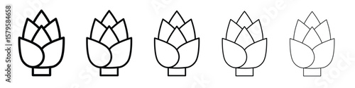 Artichoke icon in web style. Vector illustration. Eps10