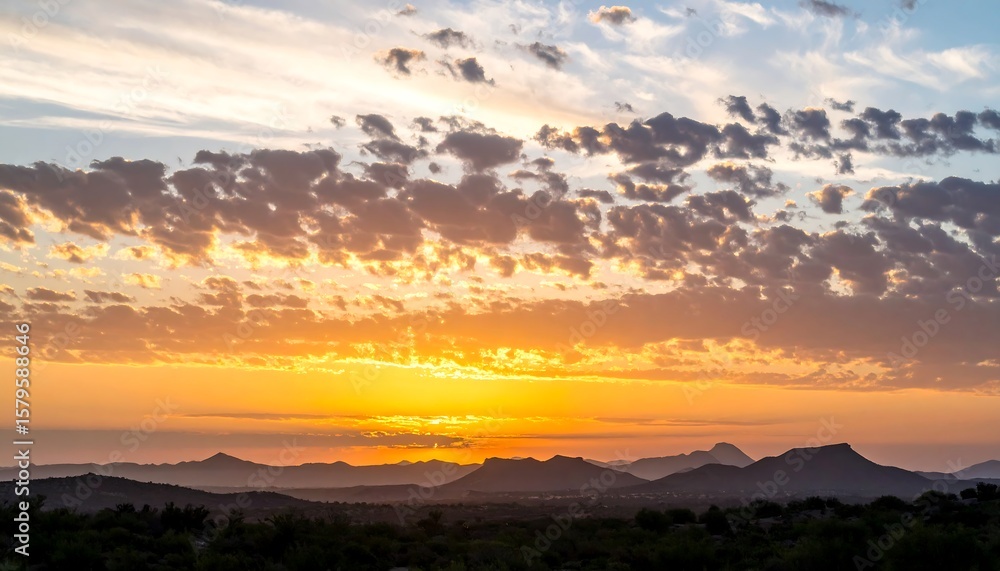 Fototapeta premium Sunset over mountains