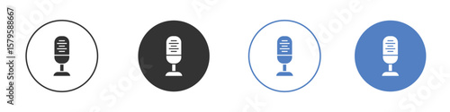 Voice recording icon concept. solid style icon designs for website, app, UI.