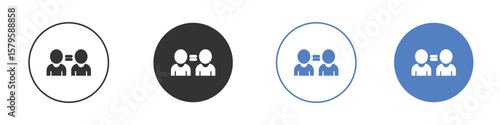 Twin icon concept. solid style icon designs for website, app, UI.