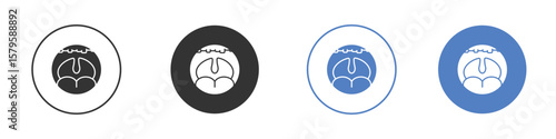 Tonsillitis icon concept. solid style icon designs for website, app, UI.