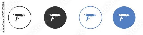 Sealants gun icon concept. solid style icon designs for website, app, UI.
