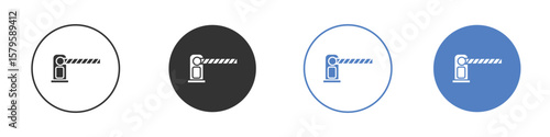 Road toll icon concept. solid style icon designs for website, app, UI.
